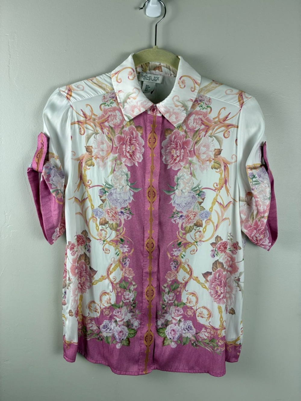 Rachel Zoe Women’s Floral Button Up Shirt Size Small
